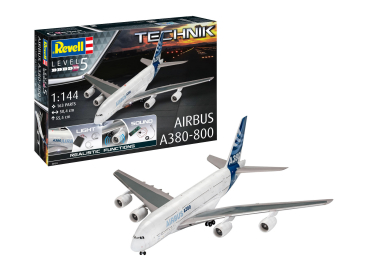 Revell 00453 Airbus A380-800 - Revell Technik Revell Modellbausatz mit Elektronik-Komponenten
