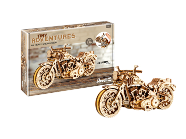 Revell 00614 Tiny Adventures - Cruiser V-Twin Holzfunktionsmodelle zum Zusammenbauen