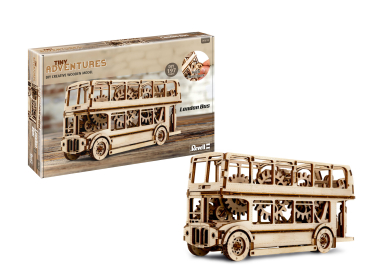 Revell 00618 Tiny Adventures - London Bus Holzfunktionsmodelle zum Zusammenbauen
