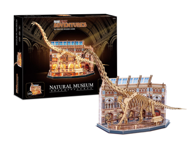 Revell 00619 Tiny Adventures - Natural Museum "Brachiosaurus Sk Miniaturwelt aus Holz zum Zusammenbauen