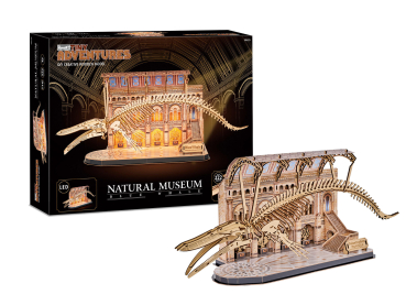 Revell 00620 Tiny Adventures - Natural Museum "Blue Whale" Miniaturwelt aus Holz zum Zusammenbauen