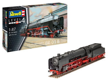 Revell 02172 Schnellzuglokomotive BR01 & Tender 2'2' T32 Revell Modellbausatz