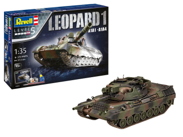Revell 05656 Geschenkset Leopard 1 A1A1-A1A4 Revell Modellbausatz mit Basiszubehör