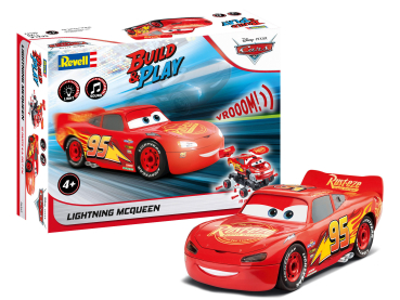 Revell 06562 Lightning McQueen Disney-Cars Auto mit Licht&Sound Revell Bausatz zum Zusammenstecken mehrfarbig