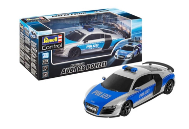Revell 24657 RC Scale Car Audi R8 Polizei Revell Control Ferngesteuertes Polizeiauto