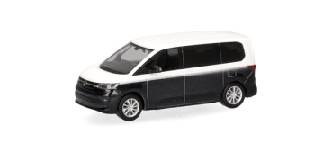 Herpa 430425 Volkswagen (VW) Multivan Bi-Color, candyweiß-starlightblue