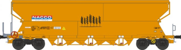 NME 511650 Getreidewagen Tagnpps 101m³, orange, NACCO; 1. Betriebsnummer