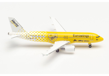 Herpa 533560 Eurowings Airbus A320 "Hertz 100 Jahre"