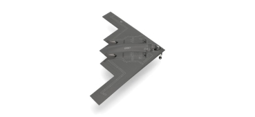 Herpa 573795 U.S. Air Force Northrop Grumman B-2A Spirit- 393rd Bomb Squadron "Tigers", Whiteman Air Base "Spirit of Arizona"