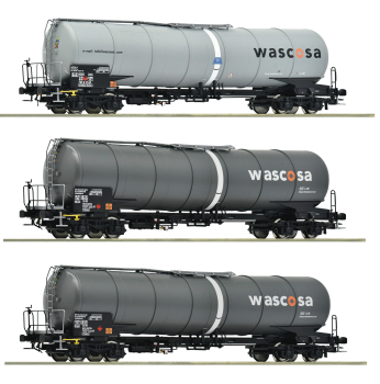 Roco 6600143 3-tlg. Set: Kesselwagen, Wascosa
