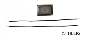 Tillig 66057 Lautsprecher, selbstklebend, zur Soundnachrüstung von TILLIG-Lokomotiven 15,0 x 11,0 x 3,50 mm, 8 Ohm
