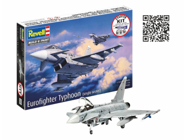 Revell 74282 Starter Kit Eurofighter Typhoon (single seater) Revell Modellbausatz mit Basiszubehör
