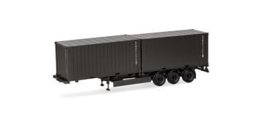 Herpa 747240 Containerauflieger 3achs mit 2 x 20ft. Container "Bundeswehr"