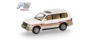 Herpa 87MC000006 MicroCity: Toyota Landcruiser LC 100, weiß (1998-2007)