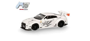 Herpa 87MC000009 MicroCity: Nissan GTR 35 (2007-2012), weiß