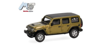 Herpa 87MC000014 MicroCity: Jeep Wrangler, grün (ab 2017)