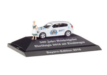Herpa 926805 BMW 1er Limousine "Bayern - PKW 2016"