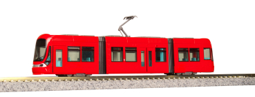 KATO K14805-2 Moderner Straßenbahn-Gelenktriebwagen, Ep.V-VI, rot