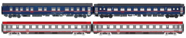 LS97033 4er Set Nachtzugwagen ÖBB NJ, Ep.VI, NJ408, Set I