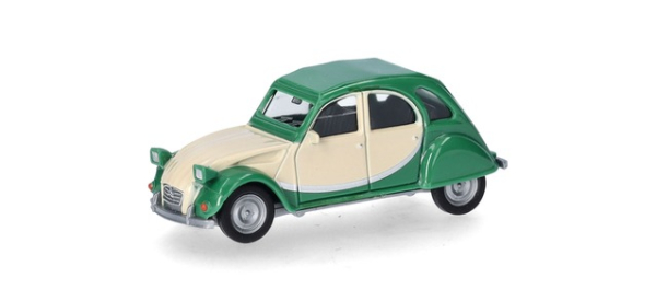 Herpa 020817-007 Citroen 2CV Charleston, grün/beige