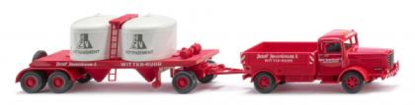 Wiking 053406 Chemikalienhängerzug (Büssing 8000) "Rosenkranz"