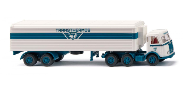 Wiking 055605 Kühlkoffersattelzug (MB Pullman) "Transthermos