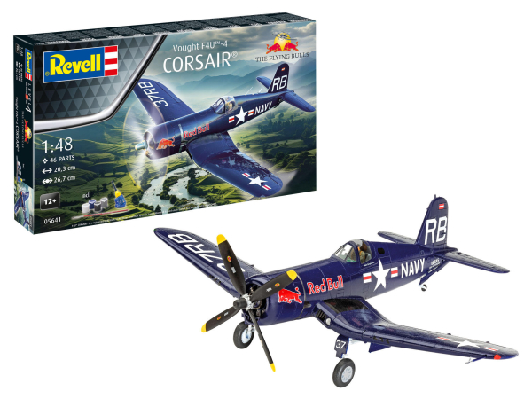 Revell 05641 Gift Set Vought F4U™-4 Corsair®: Flying Bulls Revell Modellbausatz mit Basiszubehör