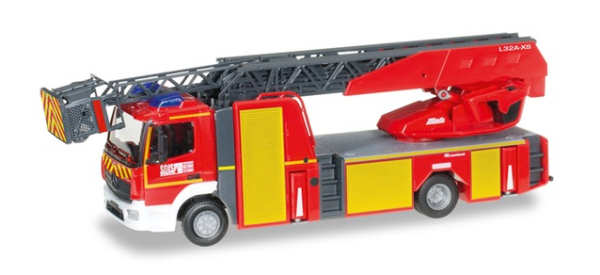 Herpa 095679 Mercedes-Benz Atego `13 Drehleiter "Feuerwehr Mulhouse"