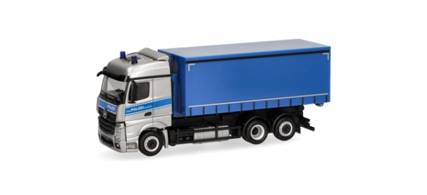 Herpa 098427 Mercedes-Benz Actros Streamspace Wechsellader-LKW "Bereitschaftspolizei Mecklenburg-Vorpommern"