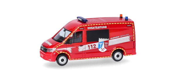 Herpa 098731 MAN TGE Halbbus Hochdach "Feuerwehr Oberhausen/ELW"