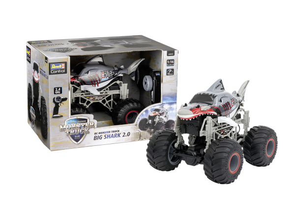 Revell 24553 RC Monster Truck Big Shark 2.0 Revell Control Ferngesteuertes Auto