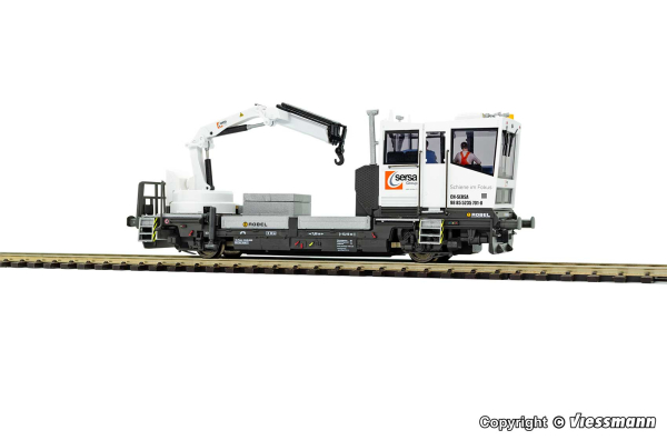 Viessmann 2630 ROBEL Gleiskraftwagen 54.22 SERSA Version mit motorisch bewegtem Kran, Funktionsmodell für 2L