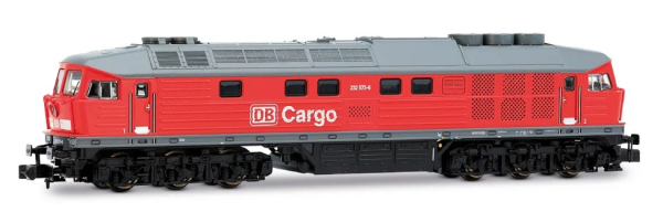 HN2659 DB Cargo, diesel-elektrische Lokomotive 232 573-6, verkehrsrote Farbgebung, Ep. V-VI