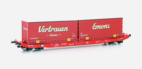 Mehano 24810 Containerwagen Sgkkms 698 DB Cargo, Ep.VI, Emons