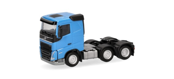 Herpa 313735-003 Volvo FH Flachdach Zugmaschine 3achs (6x2), himmelblau