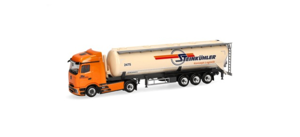 Herpa 319188 Mercedes-Benz Actros Procabin Streamspace Silo-Sattelzug "Steinkühler"