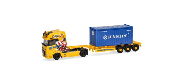 Herpa 320672 DAF XG+ Container-Sattelzug "Acargo / 20 ft. Open Top Hanjin"