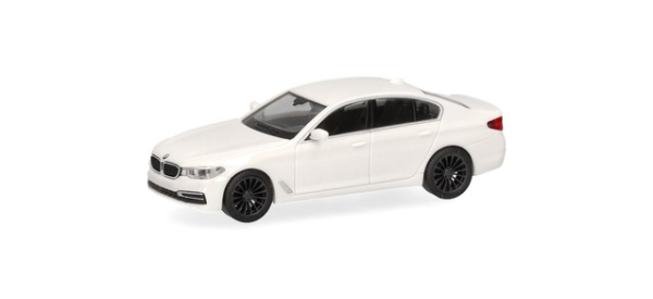 Herpa 420372-002 BMW 5er Limousine, alpinweiß