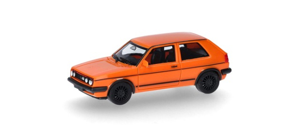 Herpa 420846-003 Volkswagen (VW) Golf II GTI, tieforange
