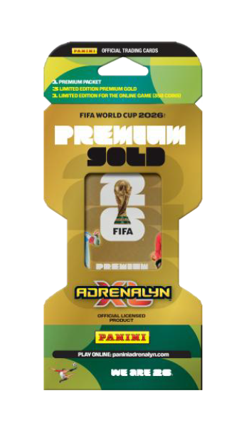 PANINI Premium Gold Flow Pack, FIFA World Cup 2026 Adrenalyn XL
