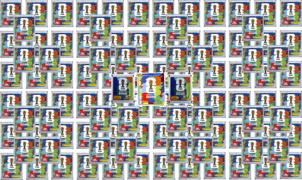 PANINI - 100 Sticker Tüten, 1 Album, 2 DFB Sticker,  FIFA WM 2026