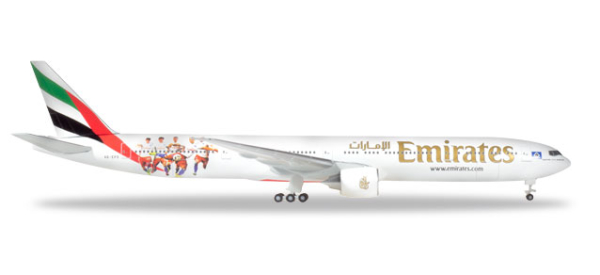 Herpa 530880 Emirates Boeing 777-300ER "Hamburger SV" - A6-EPS