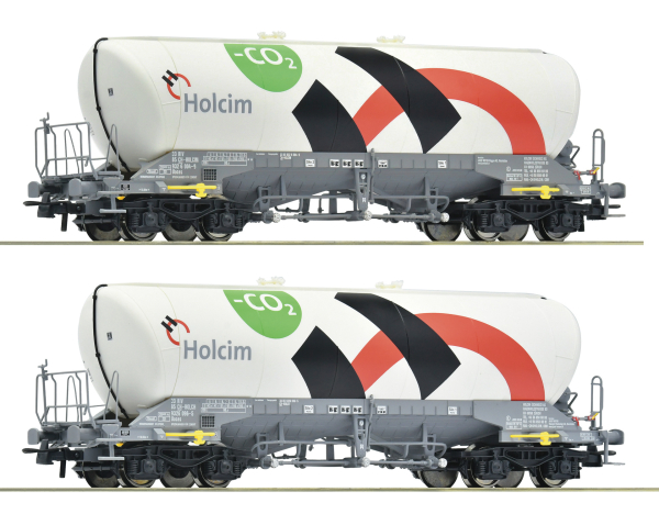 Roco 6600192 2-tlg. Set: Silowagen, Holcim