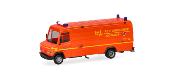 Herpa 700894 Mercedes-Benz Vario Kasten lang "Bundeswehr Rettungsdienst / Notarzt Hamburg"