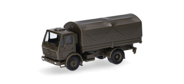 Herpa 747073 Mercedes-Benz NG LKW 5t Pritschen-LKW mit Rundplane 2achs "Bundeswehr"