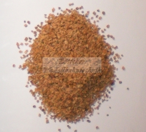 Korkschotter hellbraun, 250g, Spur H0 / TT / N / Z