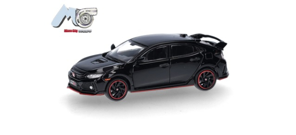 Herpa 87MC000001 MicroCity: Honda Civic Type R (2017-2022), schwarz