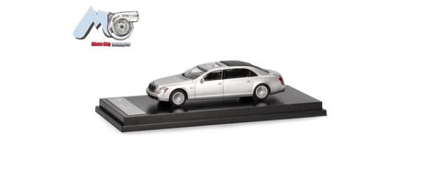 Herpa 87MC000023 MicroCity: Maybach 62S, silber (2002-2013)