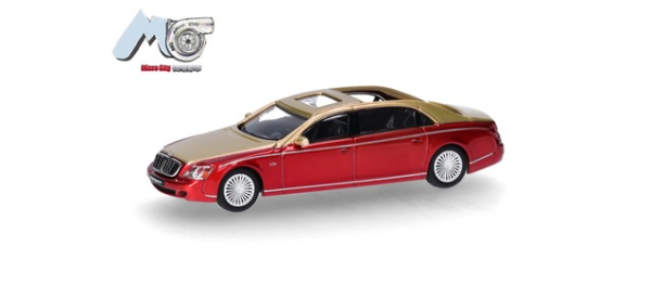 Herpa 87MC000034 MicroCity: Maybach 62S, rot/gold (2002-2013)