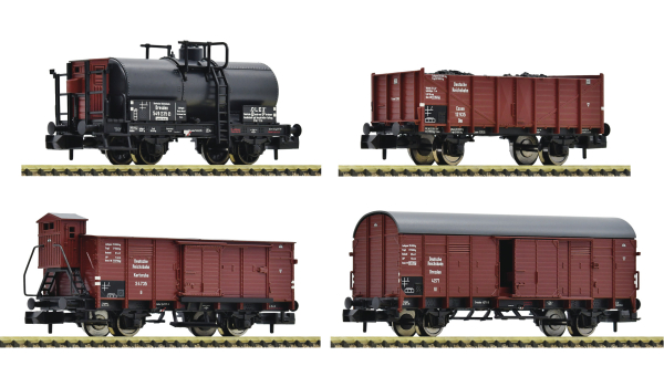 Fleischmann 880907 4-tlg. Set: Güterwagen, DRB